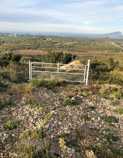 Porte sur poteau galva