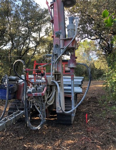 Solotrack avec marteau fond de trou